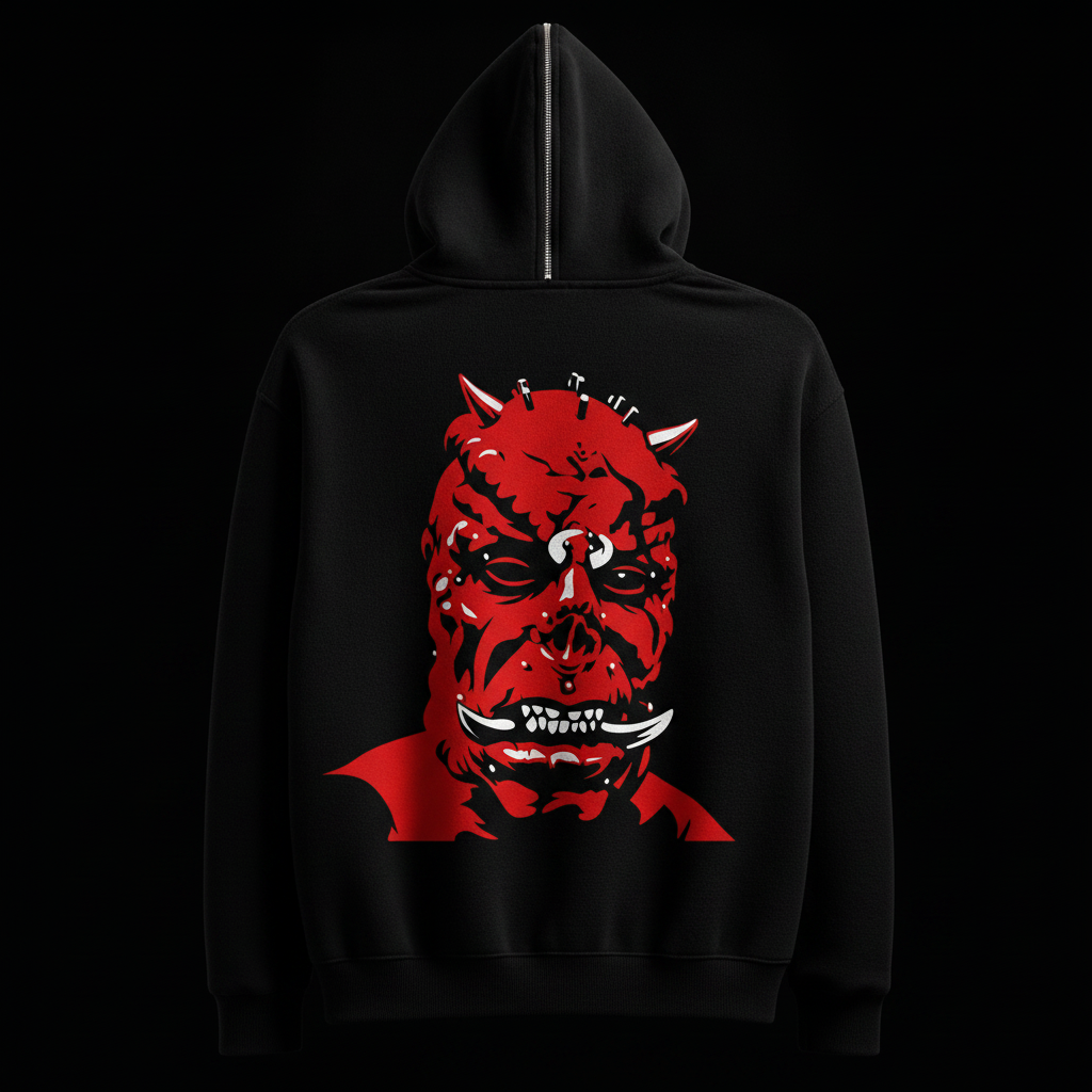 Demon Head Zip Hoodie